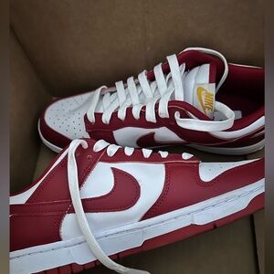 Nike Red and White USC 9Mens
